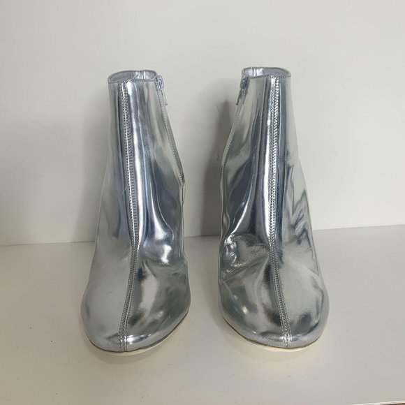Maison Margiela Silver Italy Mirror Ankle Booties - Picture 9 of 16